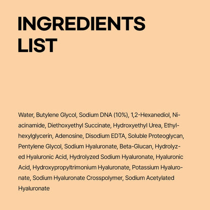 Essenciel PDRN Serum, 100,000 PPM 10% PDRN Salmon DNA Nano Liposome Korean Facial Ampoule, Lightweight Hydrating Essence for Plump, Dewy-Looking Skin, All Skin Types, 1.01 Fl Oz (30ml)