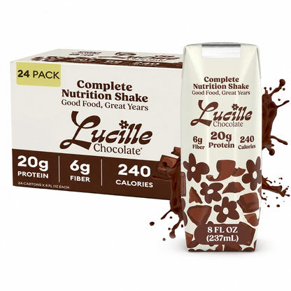 Lucille Meal Replacement Shake for Adults, Vanilla, 8 oz, 24 Pk