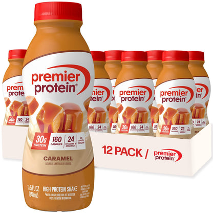 Premier Protein 30g High Protein Shake, Chocolate, 12 Pack