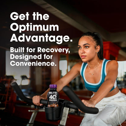 Optimum Nutrition 40g Protein Shake, Chocolate, 14 Fl Oz, 12 Ct