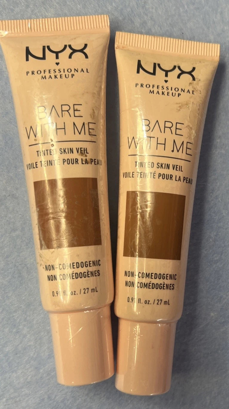 NYX Bundle Lot of 9 Tinted Skin Vale, Lip Stick Cream &amp; Conditioner, Brow Setter
